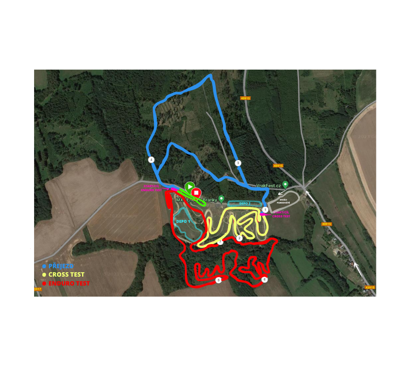 mapa endurosprint 